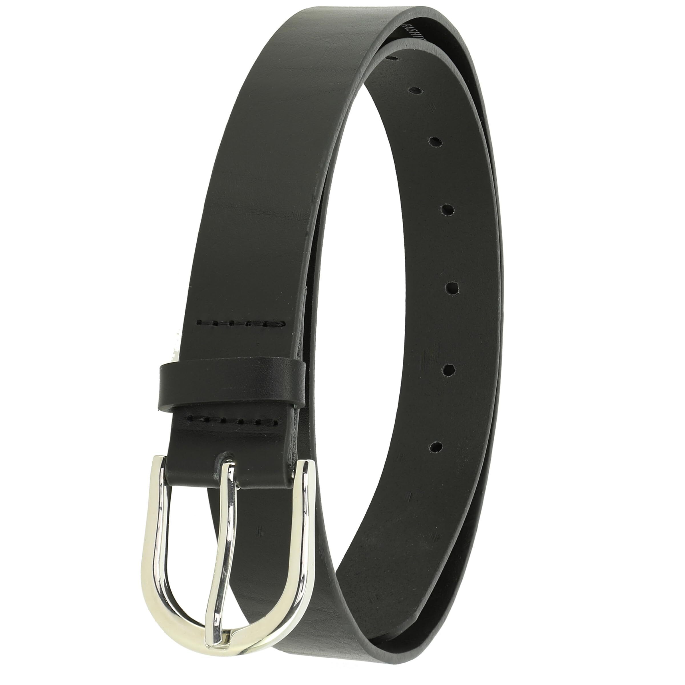 4328- Women's Belt In Vegetable-Tanned Bull Leather, 3 Cm Wide, Rivoli